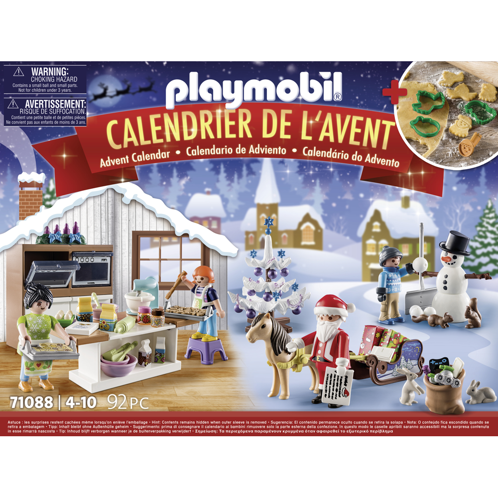 PLAYMOBIL 71088 Calendrier de l'Avent : pâtisserie de Noël- Christmas - La magie de Noël - 24 surpri