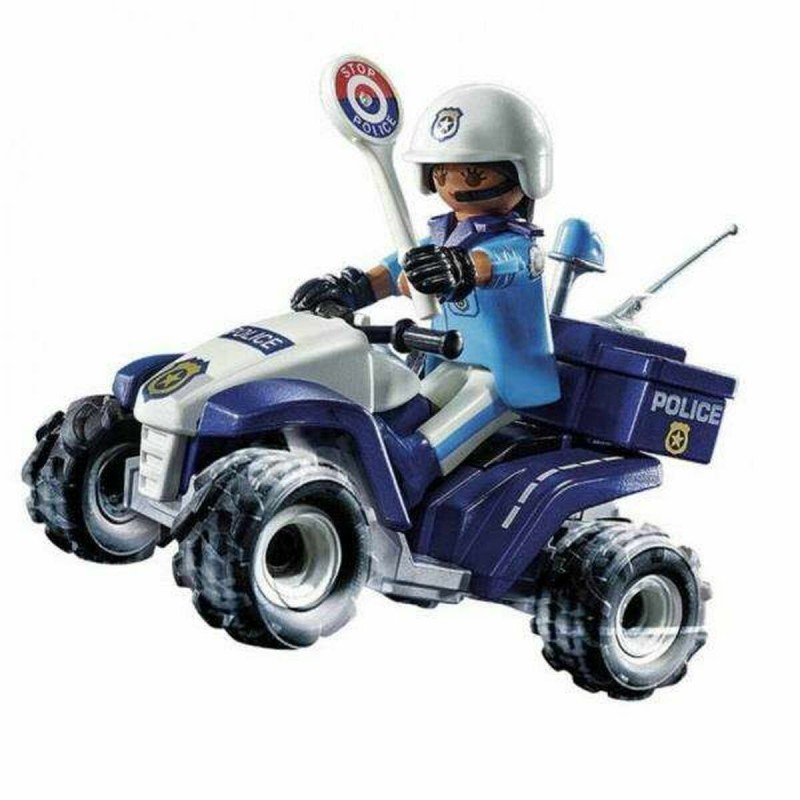 PLAYMOBIL 71092 Policier et quad - City Action - Les policiers - moteur à retro-friction à collectio
