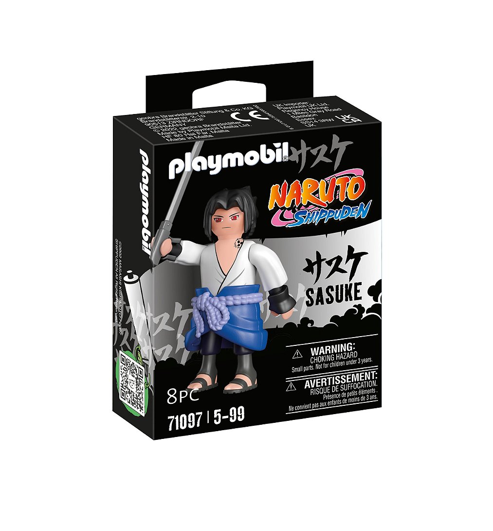 PLAYMOBIL 71097 Sasuke- Naruto - Shippuden - héros issu de la série d'anime - pour reconstituer des 