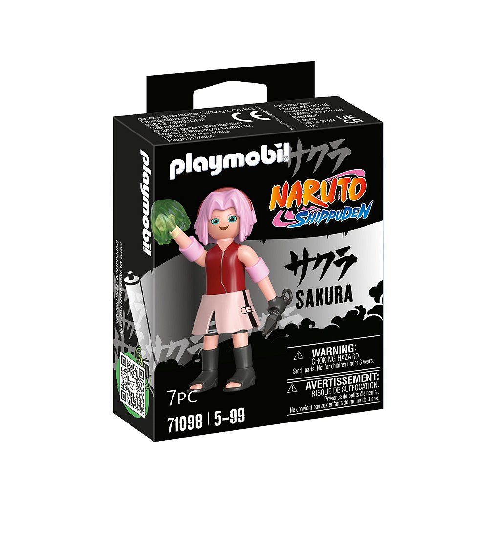 PLAYMOBIL 71098 Sakura- Naruto - Shippuden - héros issu de la série d'anime - pour reconstituer des 