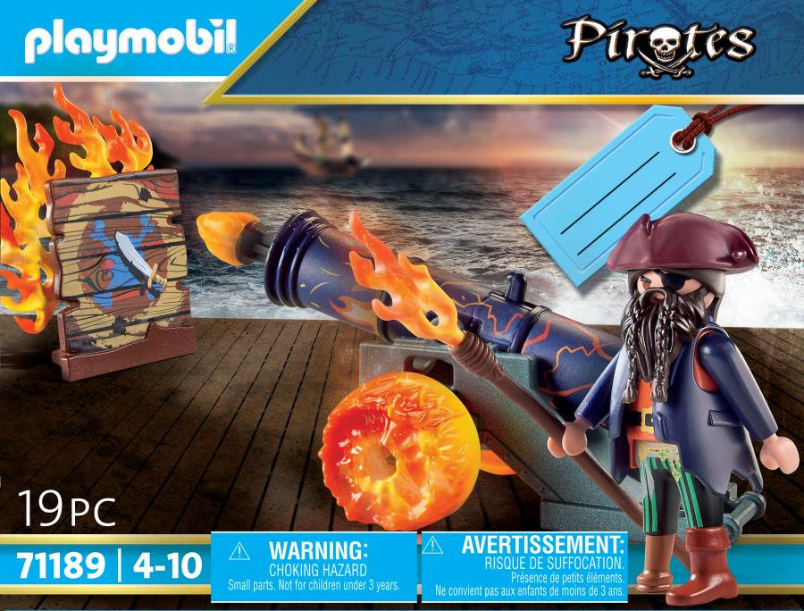 PLAYMOBIL 71189 Pirate et canon de feu - Les pirates - Histoire & Imaginaire