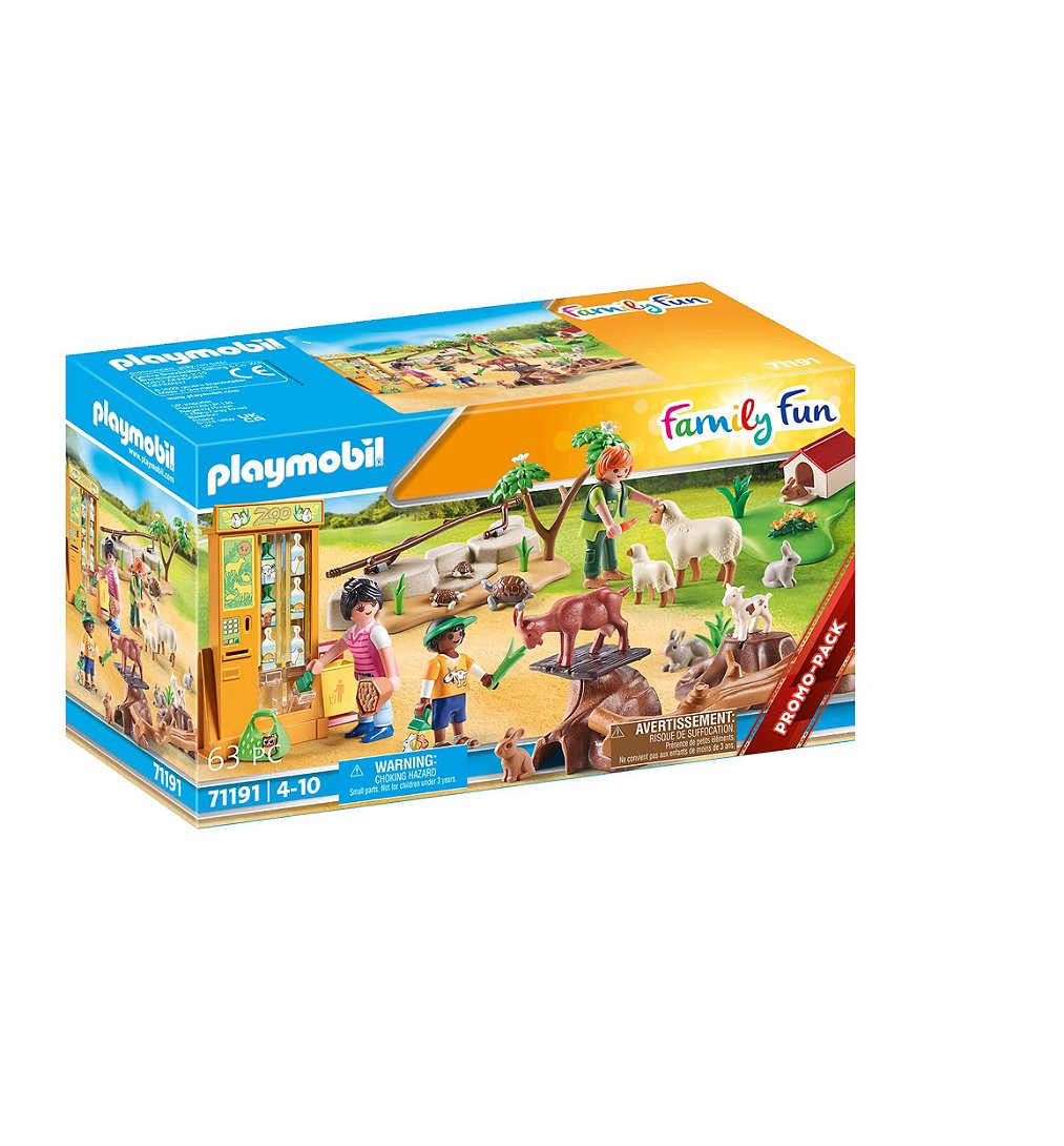 PLAYMOBIL 71191 Ferme pédagogique - Country - Le parc animalier - contient trois personnages ainsi q