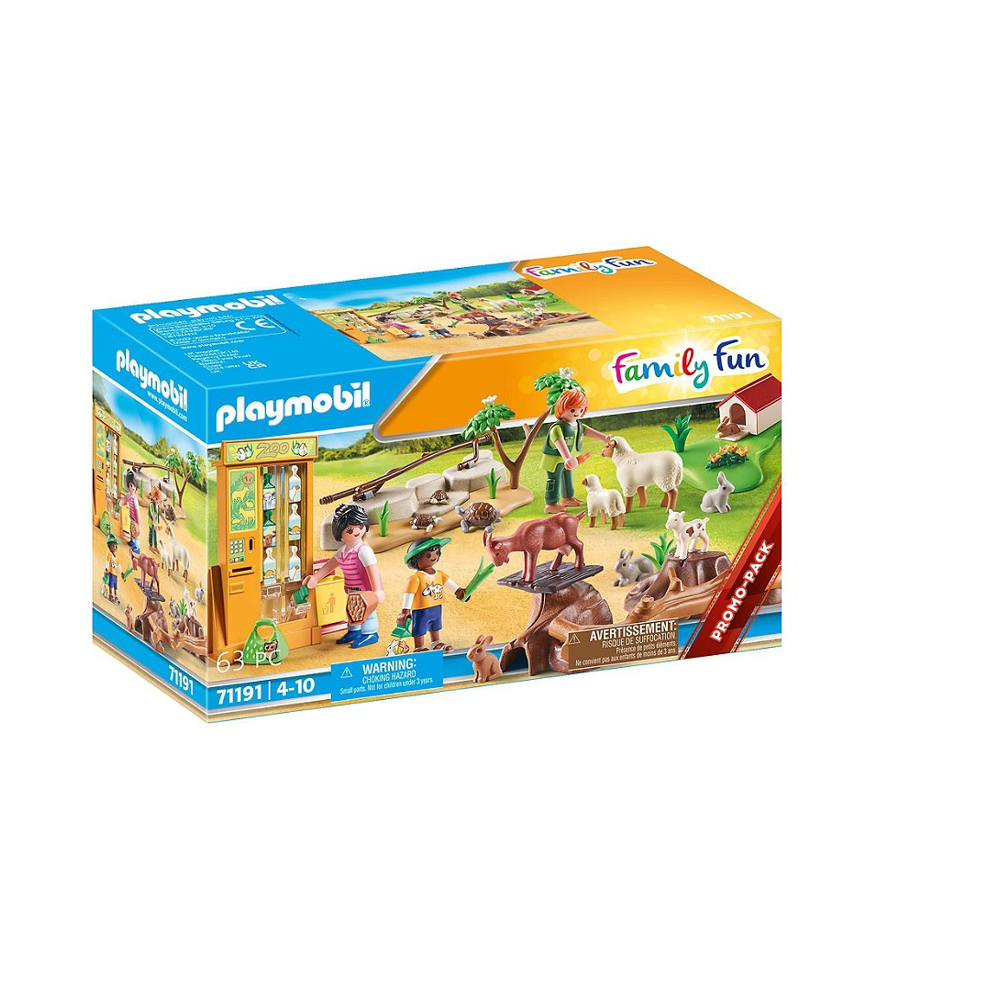 PLAYMOBIL 71191 Ferme pédagogique - Country - Le parc animalier - contient trois personnages ainsi q