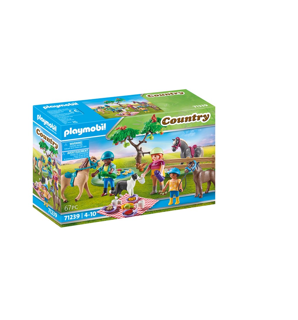 PLAYMOBIL 71239 Cavaliers, chevaux et pique-nique- Country - Le club d'équitation - chevaux Animaux 