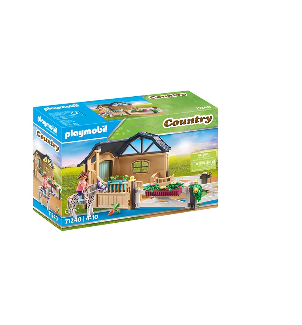 PLAYMOBIL 71240 Extension Box avec cheval- Country - Le club d'équitation - chevaux Animaux & Nature