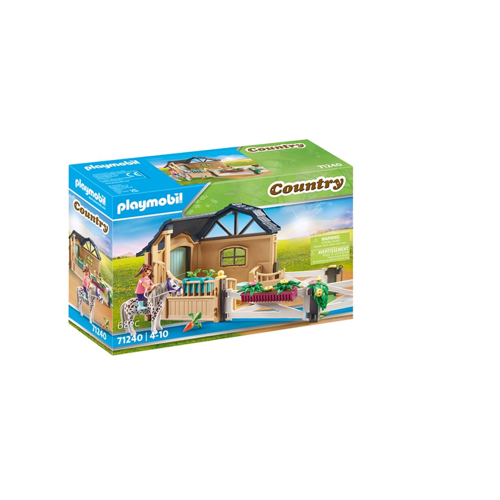 PLAYMOBIL 71240 Extension Box avec cheval- Country - Le club d'équitation - chevaux Animaux & Nature