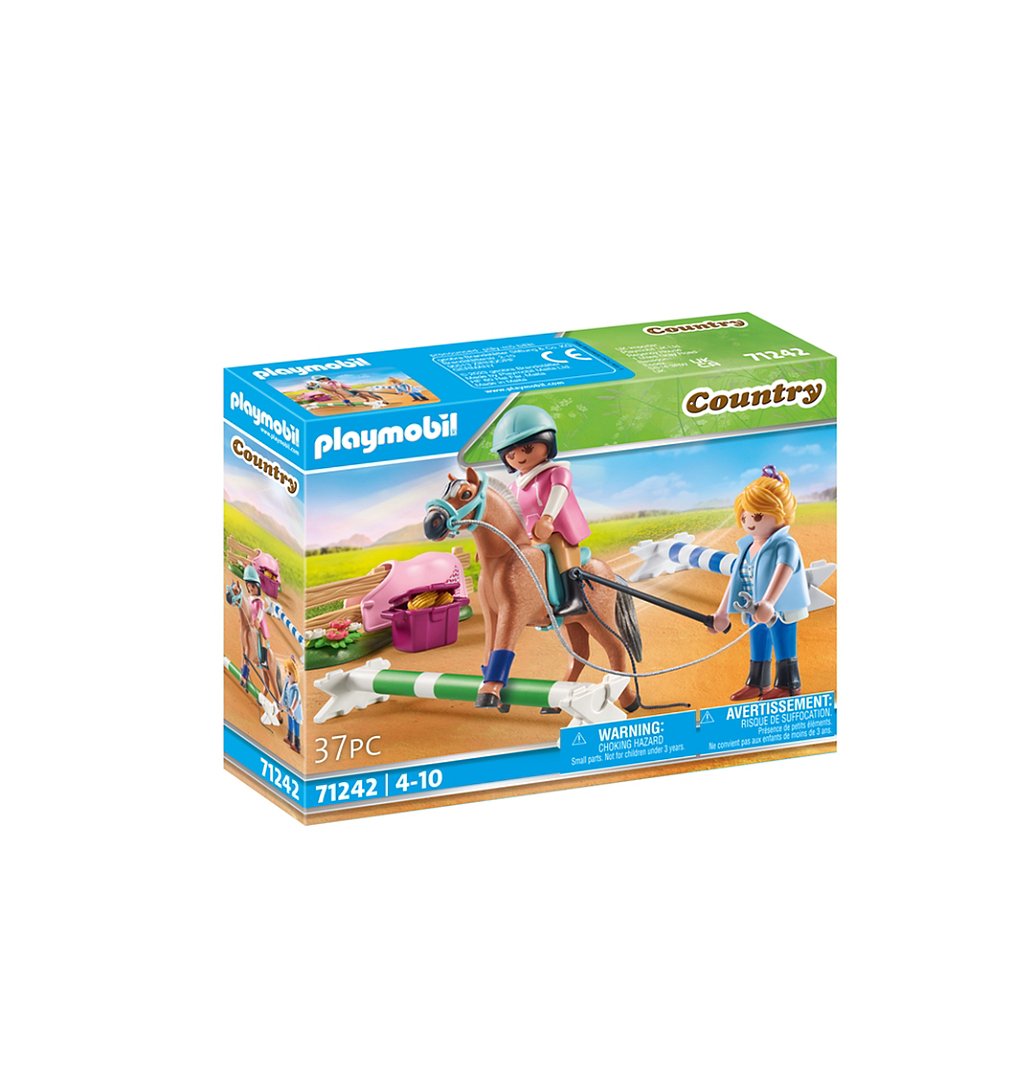 PLAYMOBIL 71242 Cavalière et cheval avec monitrice- Country - Le club d'équitation - chevaux chevaux