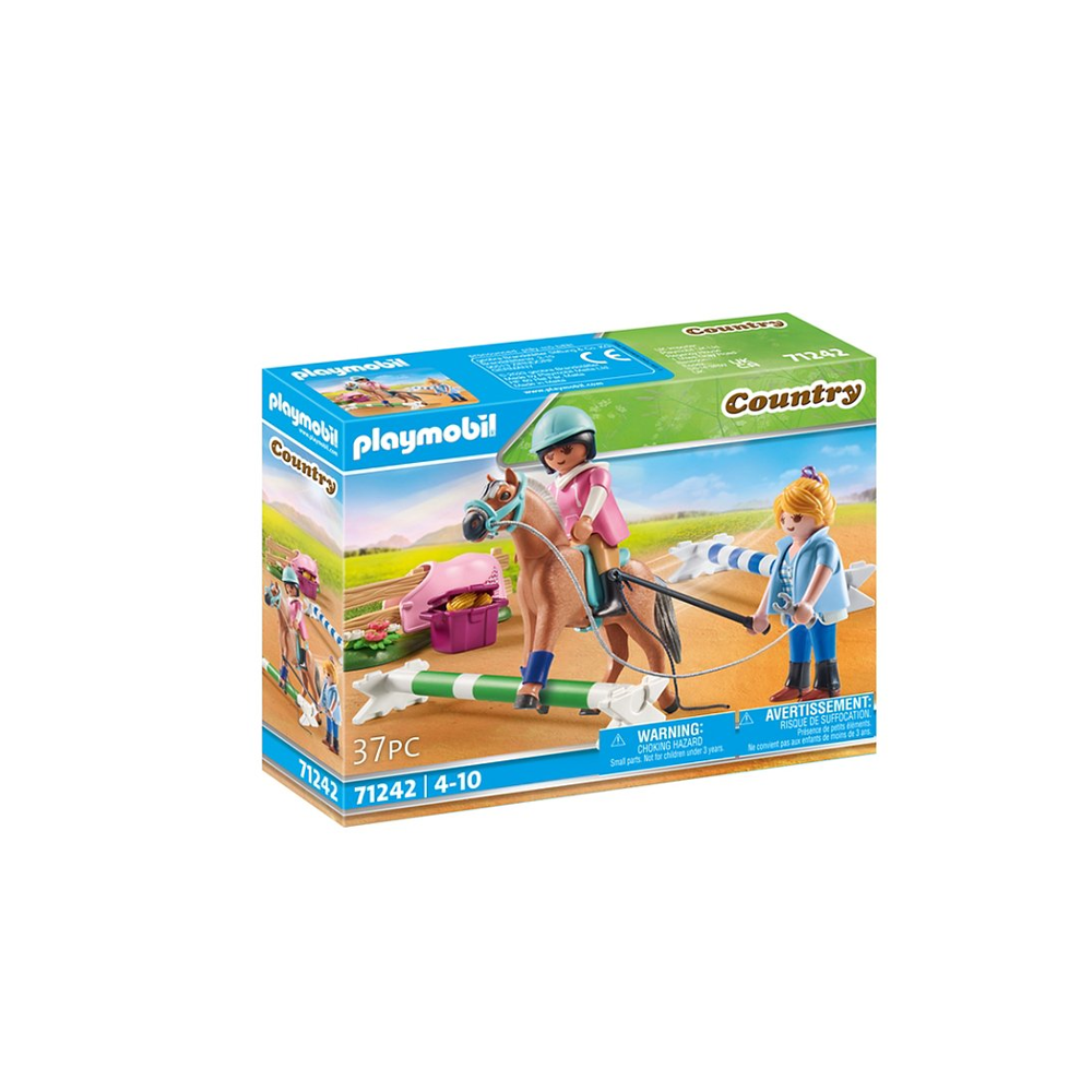 PLAYMOBIL 71242 Cavalière et cheval avec monitrice- Country - Le club d'équitation - chevaux chevaux
