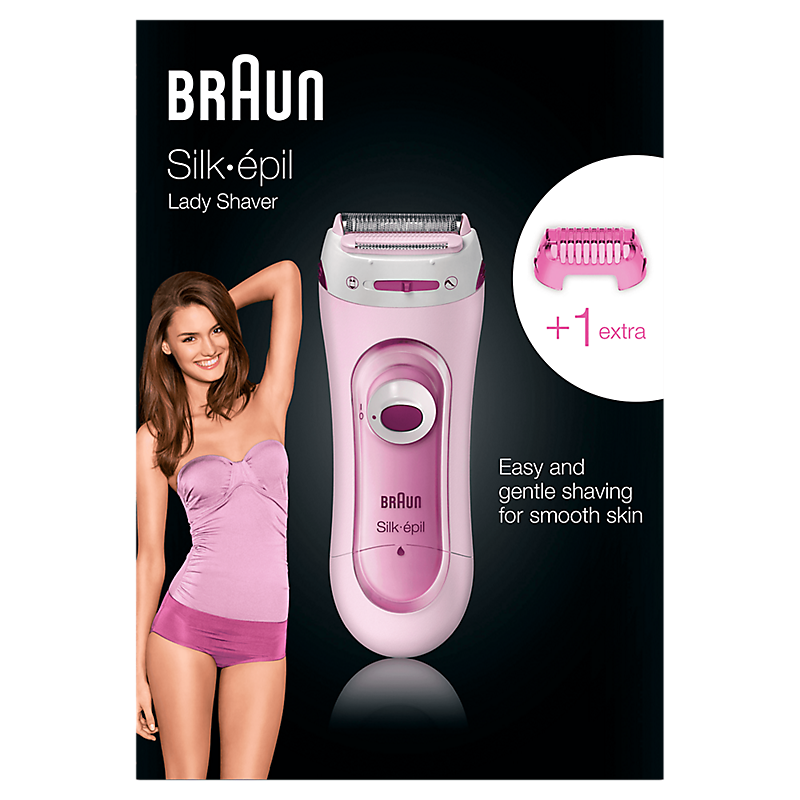 Braun Silk-épil Lady Shaver 5-100 Rose, Rasoir Électrique Et Tondeuse Pour Femme Sans Fil