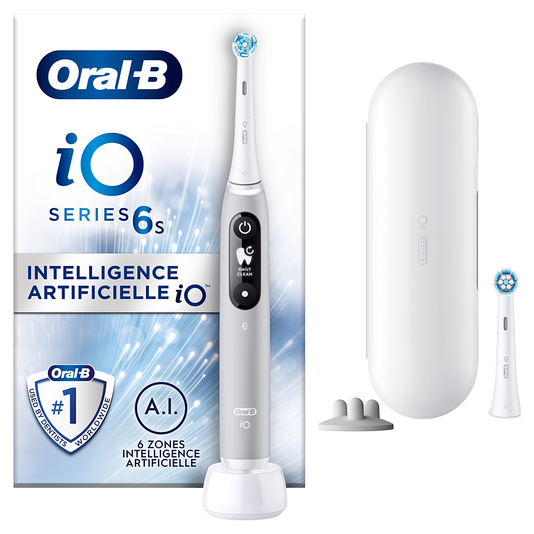 Oral-B iO 6S Brosse À Dents À Électrique Grise connectée Bluetooth