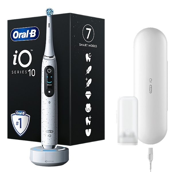 Oral-B iO 10 Brosse À Dents Électrique Blanche connectée Bluetooth