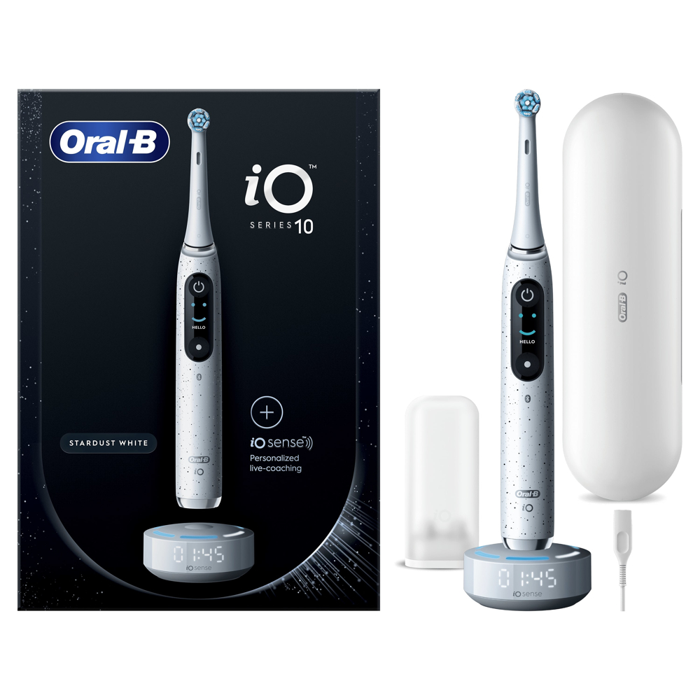 Oral-B iO 10 Brosse À Dents Électrique Blanche connectée Bluetooth
