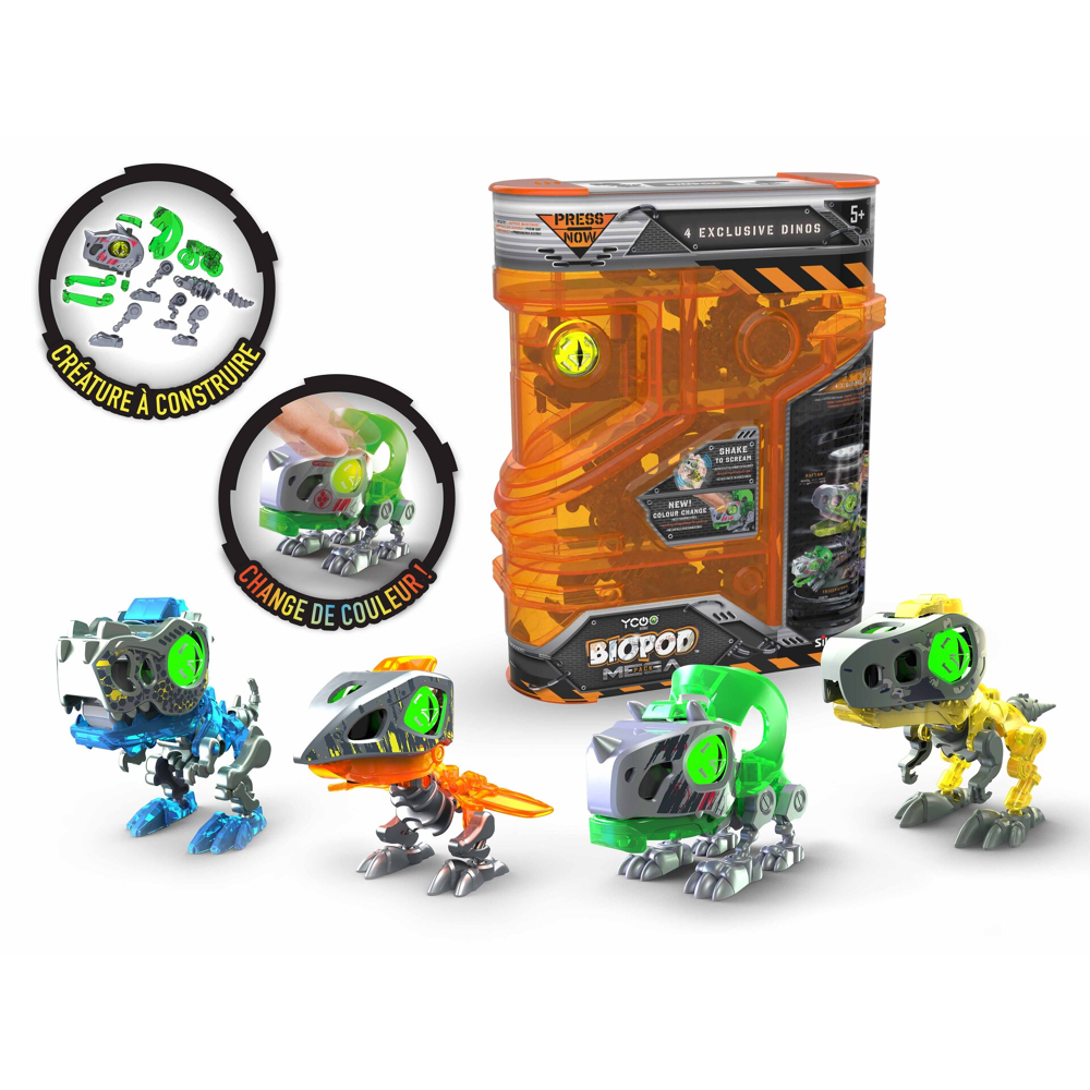 MEGA PACK BIOPOD - 4 ROBOTS INTERACTIFS A CONSTRUIRE