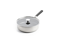 Sauteuse 26 cm avec couvercle en verre KitchenAid Classic Inox 203983