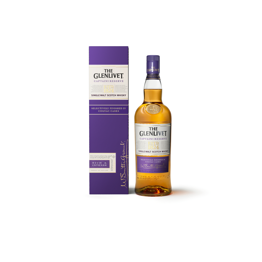 Whisky Single Malt Glenlivet Captain's reserve - Ecosse, 40% vol. - 70 cl