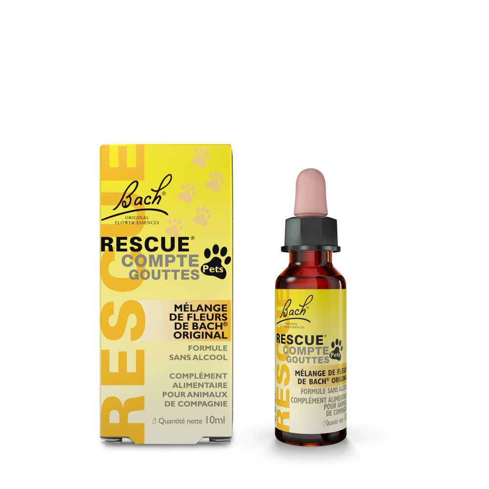 Rescue Mélange de fleurs de bach spécial animal 10 ml