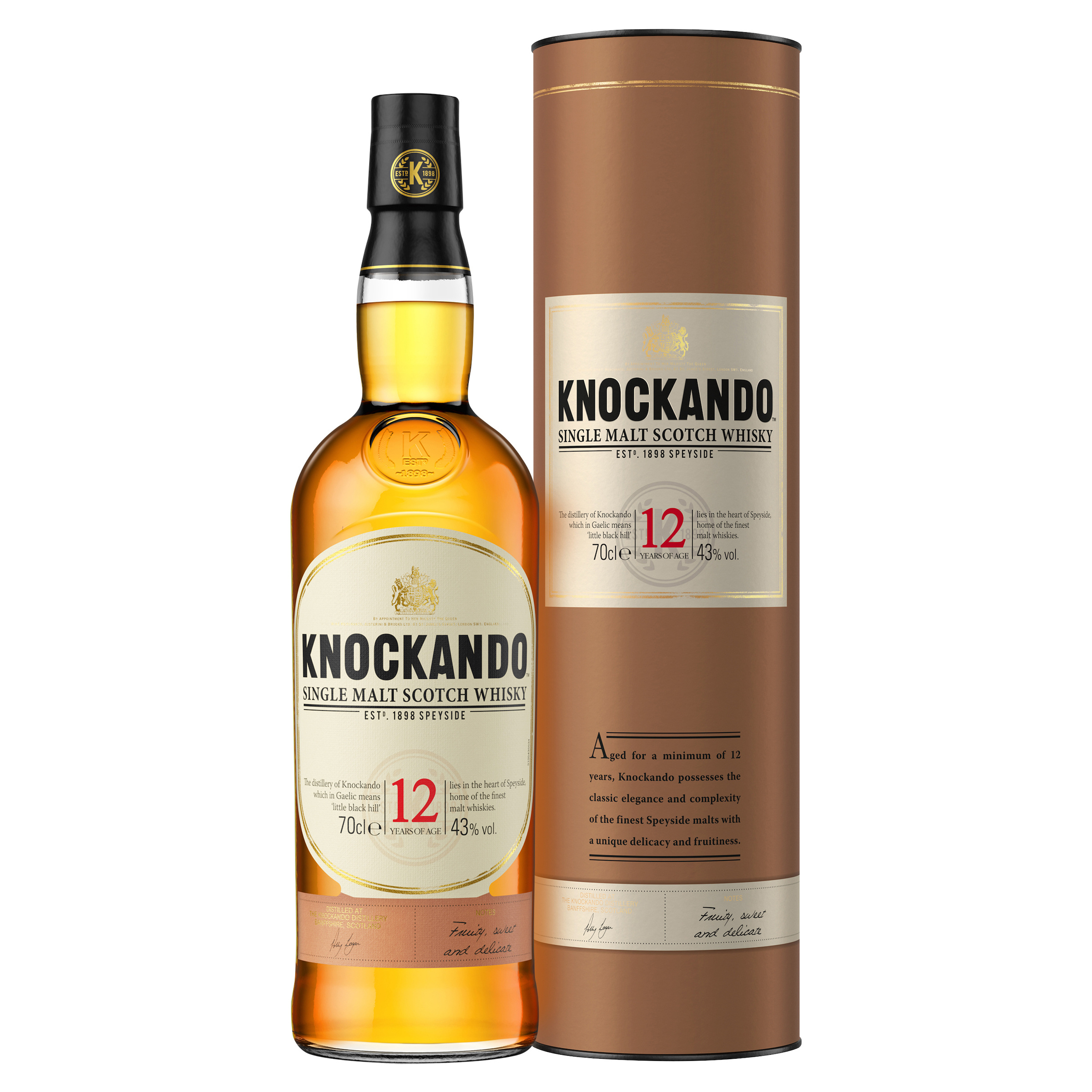 Whisky Single Malt Knockando Season 12 ans - Ecosse, 43% vol. - 70 cl
