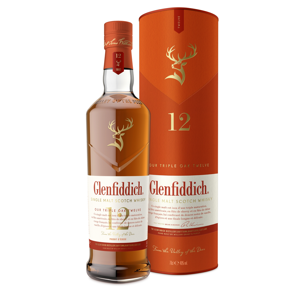 Whisky Single Malt Glenfiddich Triple Oak 12 ans - Ecosse, 40% vol. - 70 cl