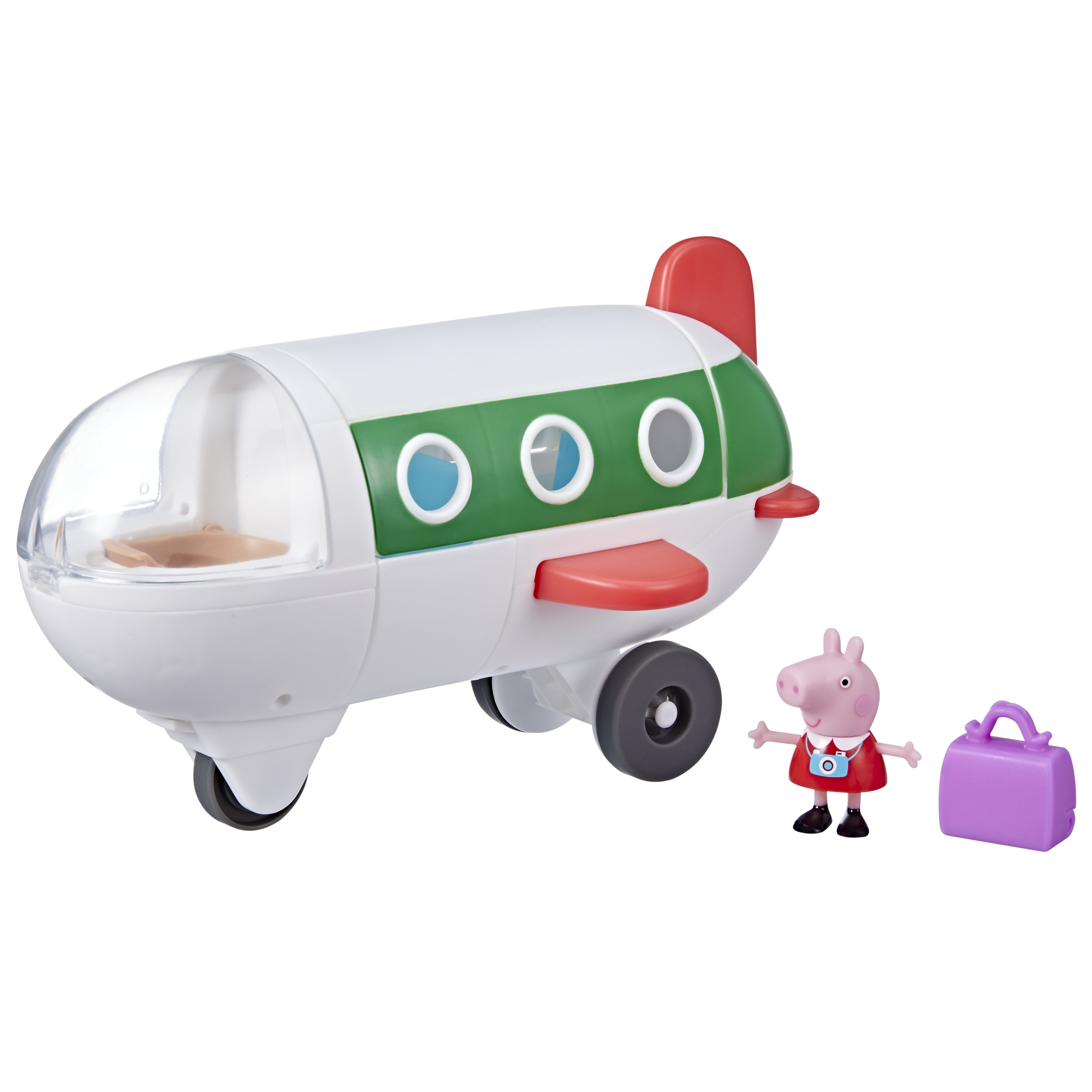 Peppa Pig Peppas Adventures, En avion Peppa, jouet préscolaire avec roues qui roulent vraiment, 1 fi