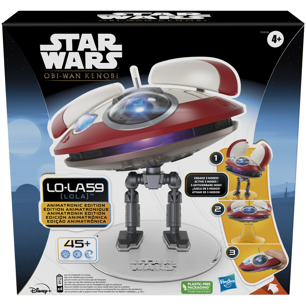 Star Wars L0-LA59 (Lola) animatronique, droïde inspiré de la série Obi-Wan Kenobi pour enfants, dès 