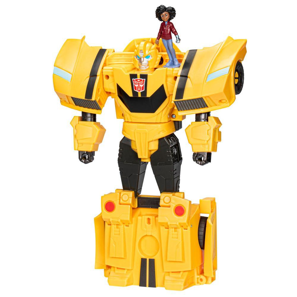 Transformers Toys EarthSpark Spin Changer Bumblebee with Mo Malto