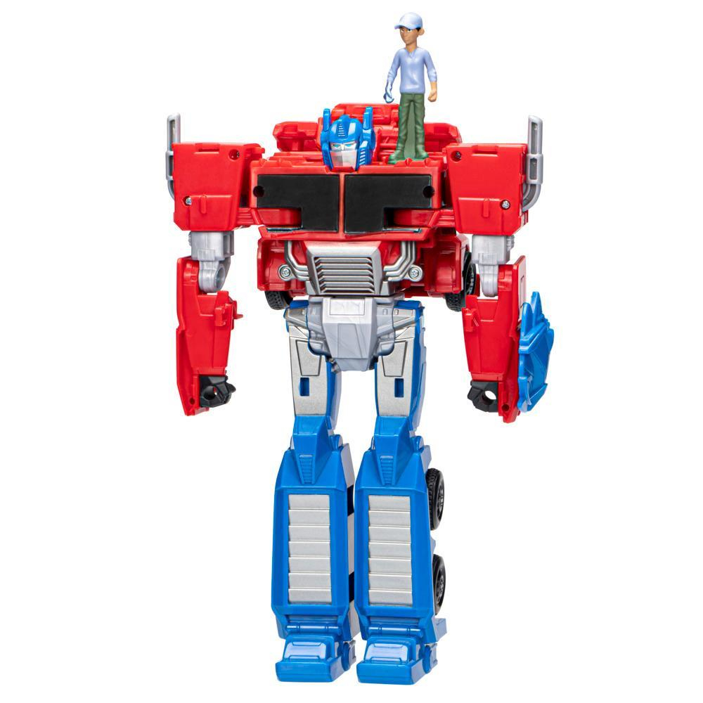 Transformers EarthSpark Spin Changer Optimus Prime with Robby Malto Figure