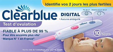 Clearblue test d'ovulation digital - 10 sticks