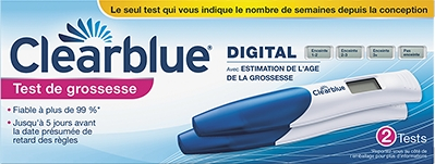Clearblue test de grossesse digital avec estimation de l'âge de la grossesse - pack de 2