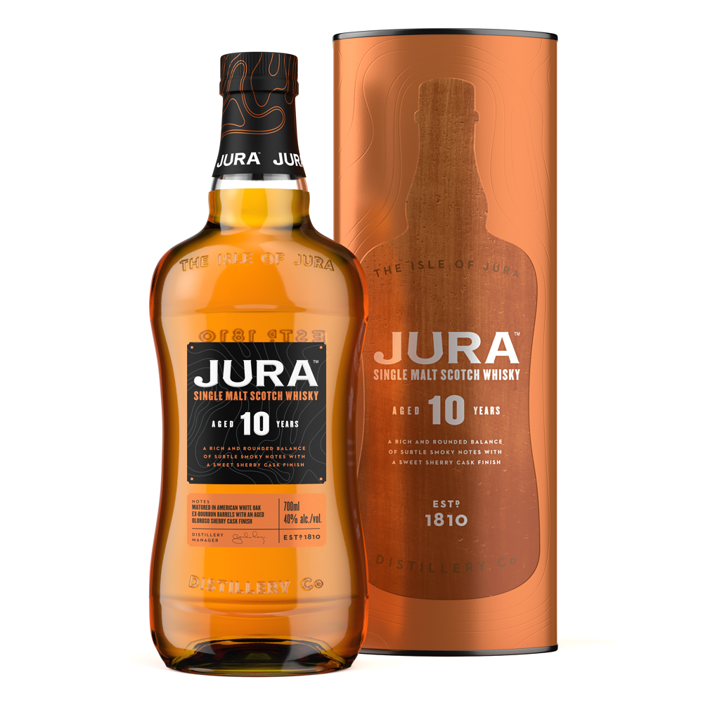 Whisky Single Malt Isle of Jura 10 ans - Ecosse, 40% vol. - 70 cl