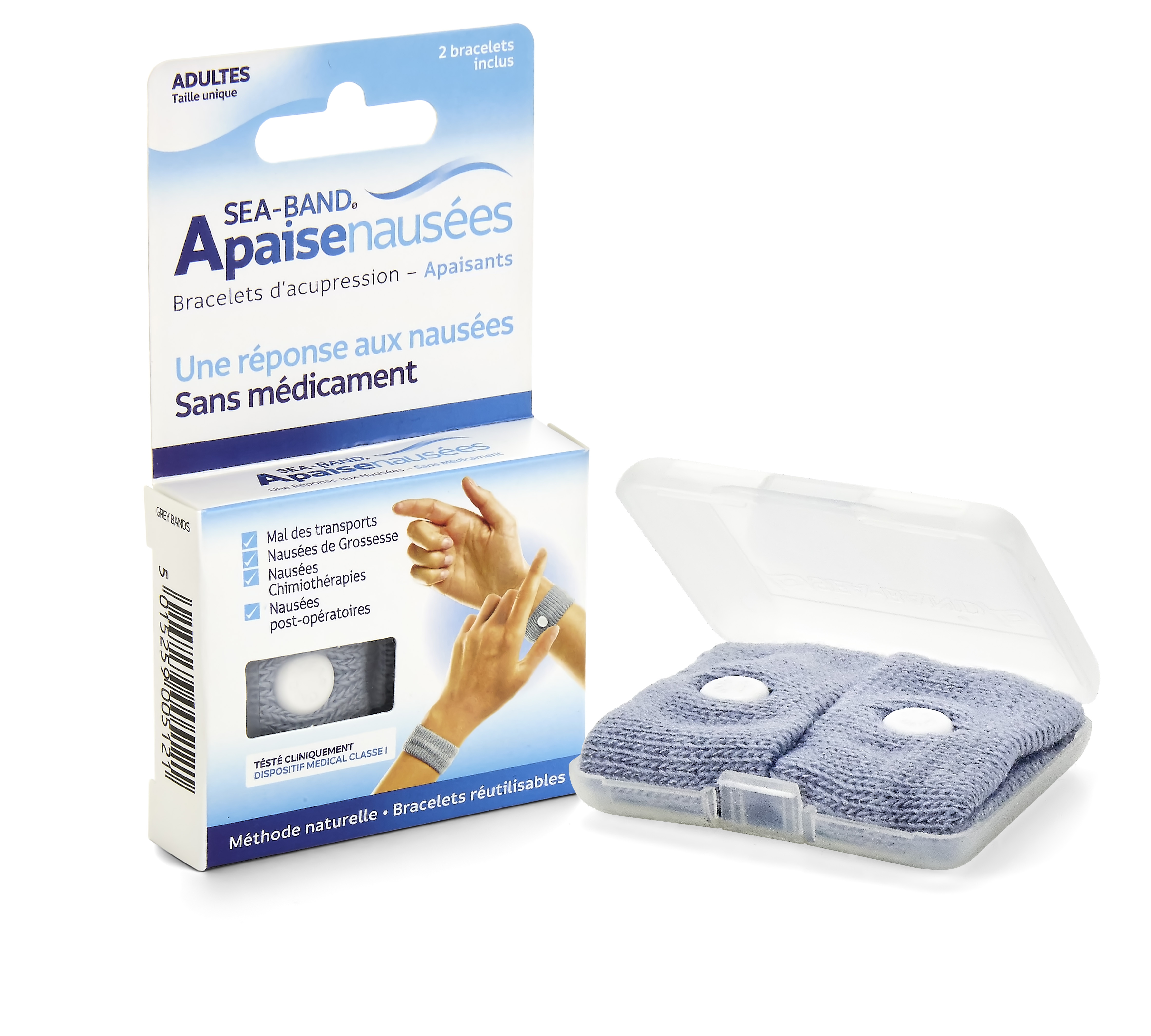 Bracelet anti-nausées X2