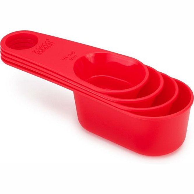 Set de 4 doseurs - mélangeurs Duo JOSEPH JOSEPH rouge