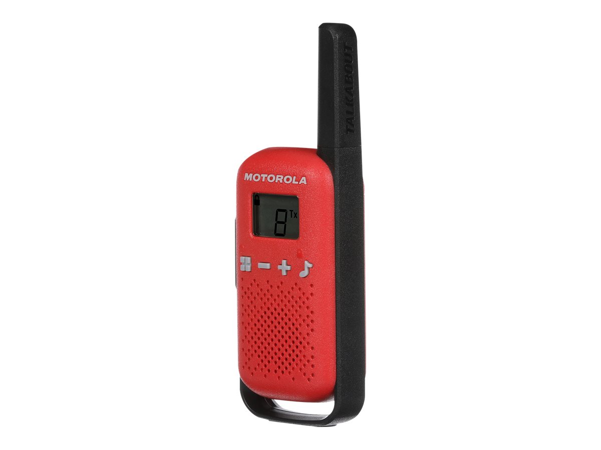 Motorola TALKABOUT T42 radio bidirectionnelle 16 canaux Noir, Rouge