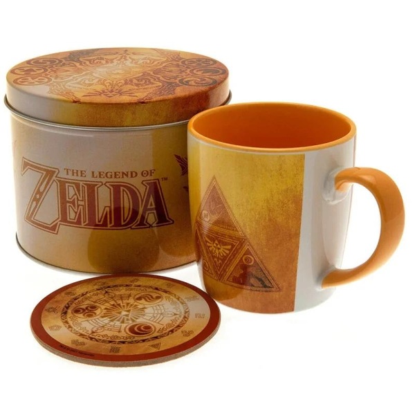 Zelda - Mug coffret metal Golden Triforce