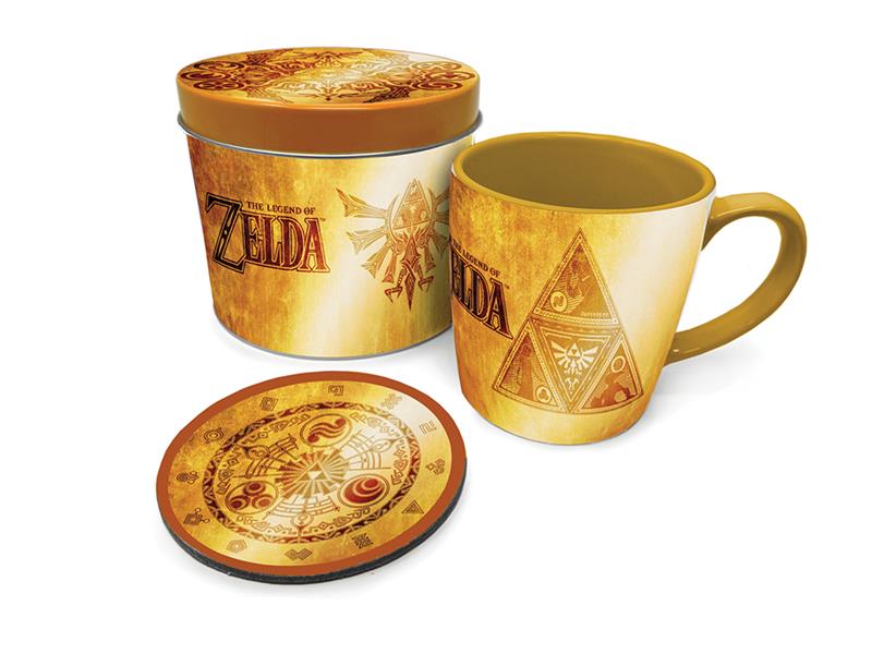 Zelda - Mug coffret metal Golden Triforce