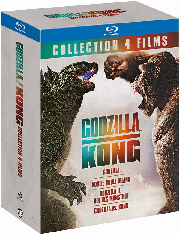 Godzilla + Godzilla, roi des monstres + Kong : Skull Island + Godzilla vs Kong