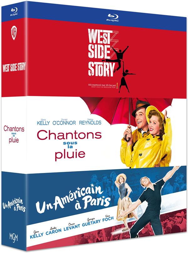 Comédies Musicales - Coffret 3 films : Chantons sous la pluie + Un Américain à Paris + West Side Sto