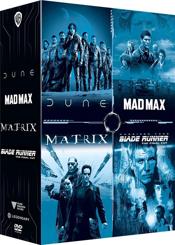Science-fiction - Coffret 4 films cultes : Mad Max + Matrix + Blade Runner + Dune
