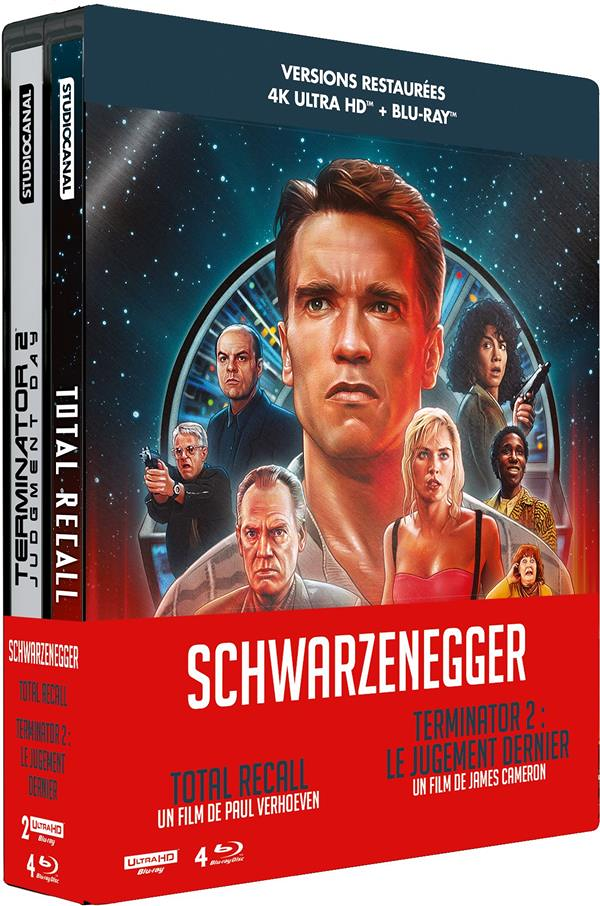 Arnold Schwarzenegger - 2 films : Termnator 2 + Total Recall