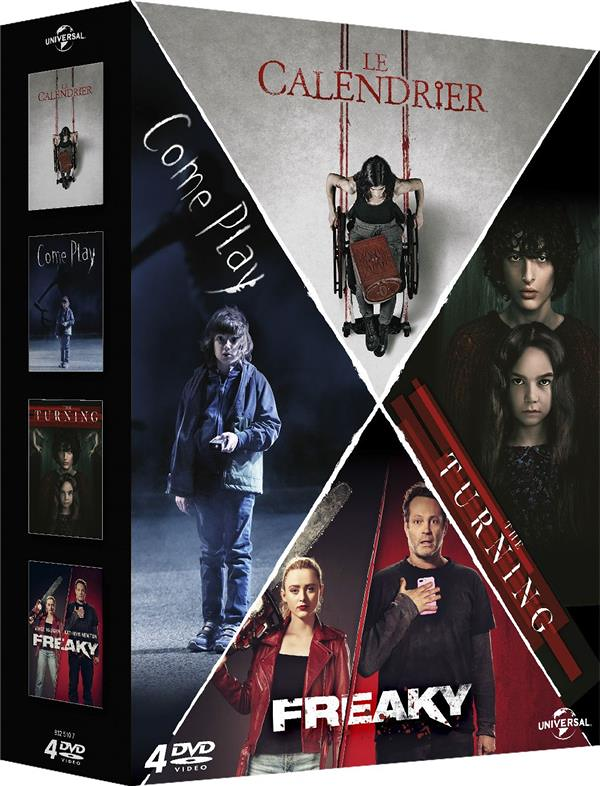 Horreur - Coffret 4 films : Freaky + Come Play + Le calendrier + The Turning