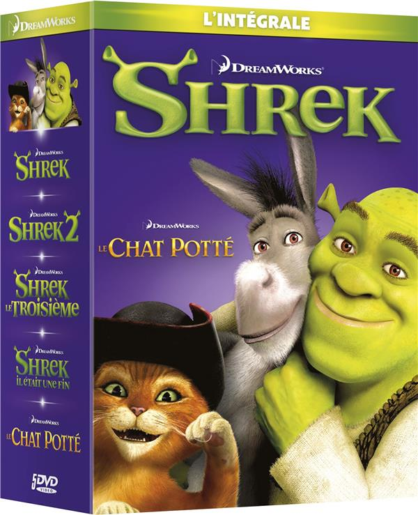 100% Shrek - Shrek 1 à 4 + Le Chat Potté