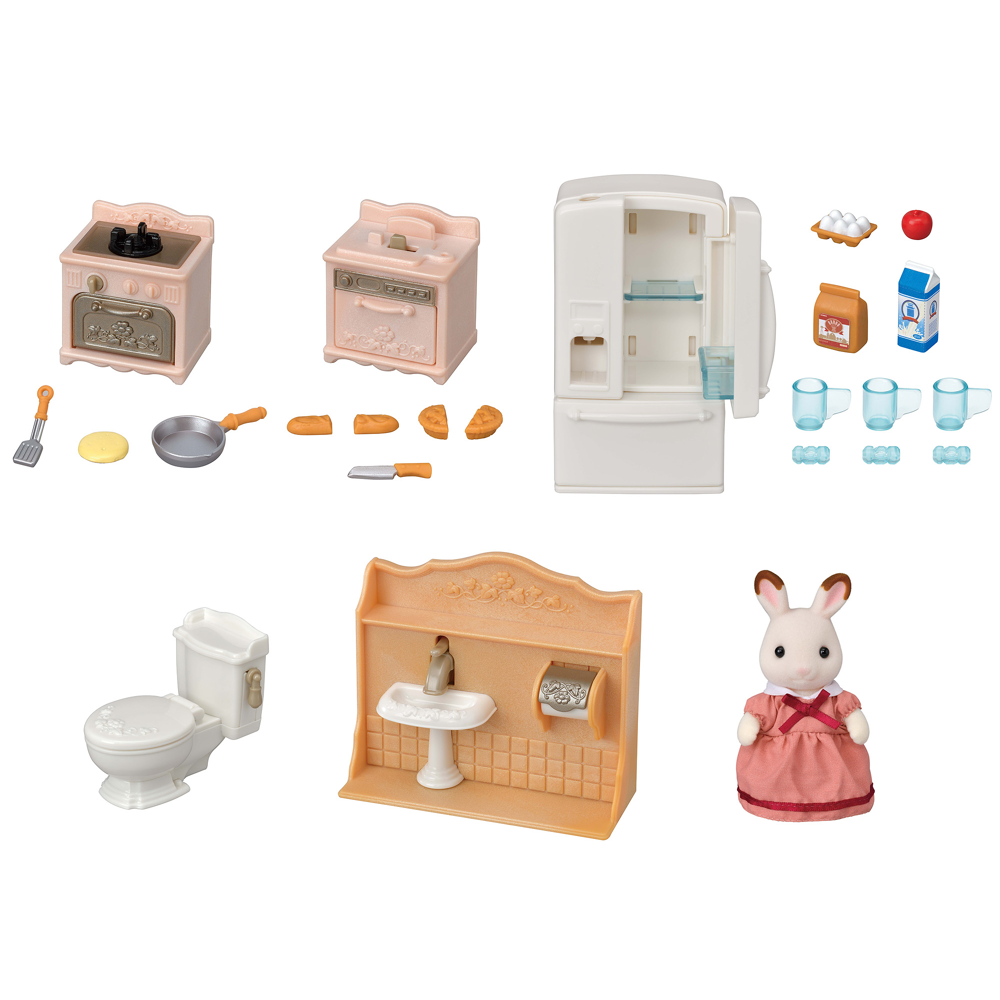 Le set d'ameublement cosy cottage et maman
