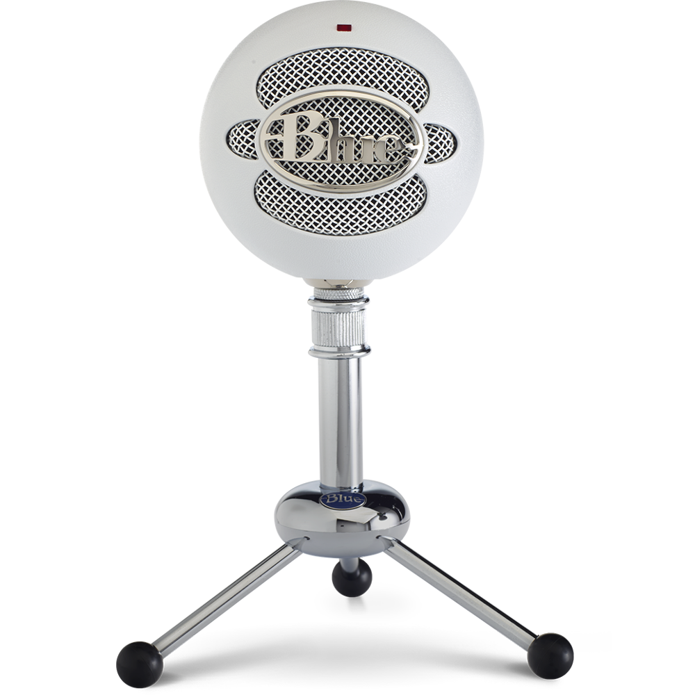 Microphone USB Blue Snowball pour Enregistrement, Streaming, Podcast, Gaming sur PC et Mac - Blanc