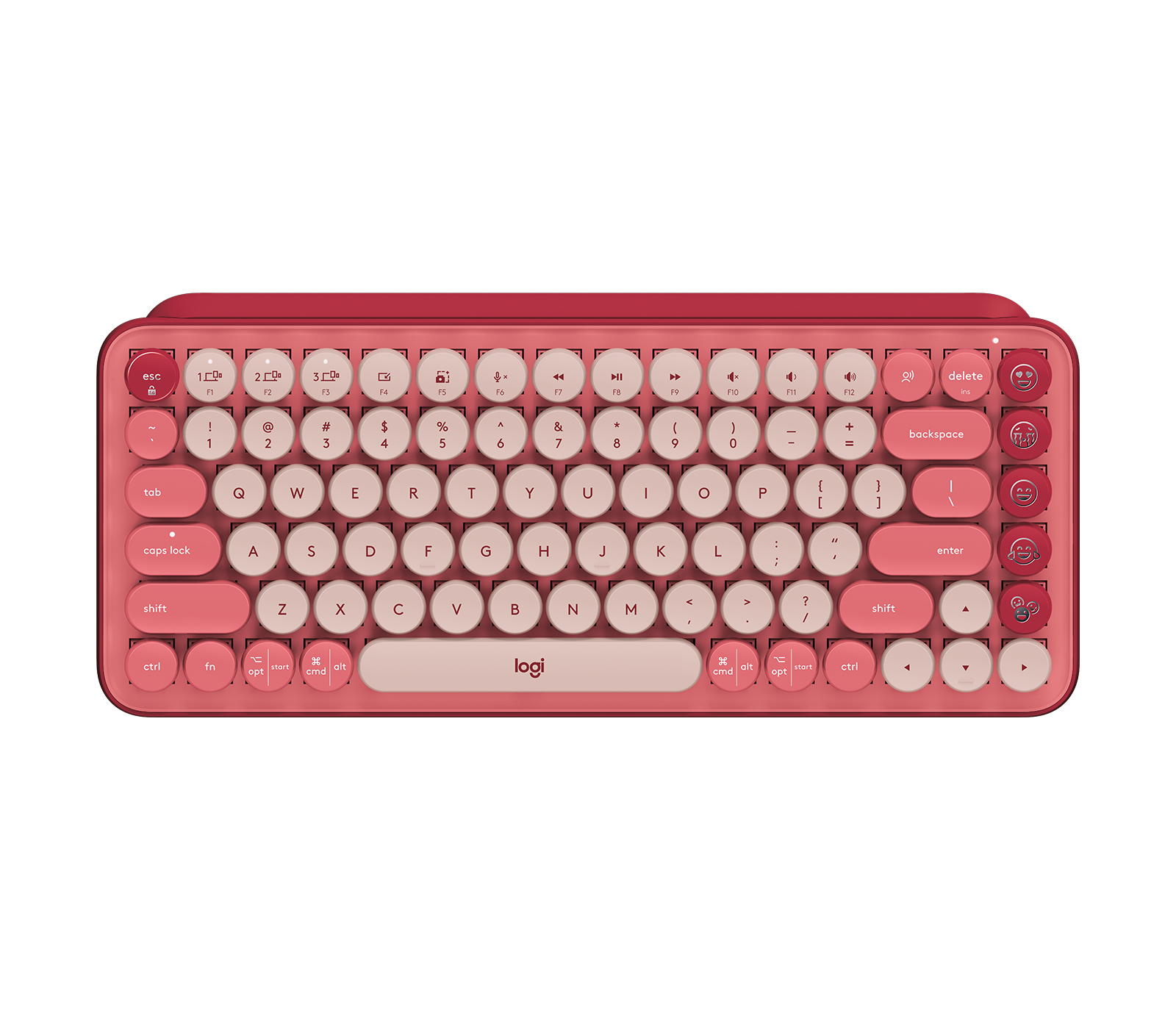 Clavier sans fil Logitech POP KEYS Coral Rose