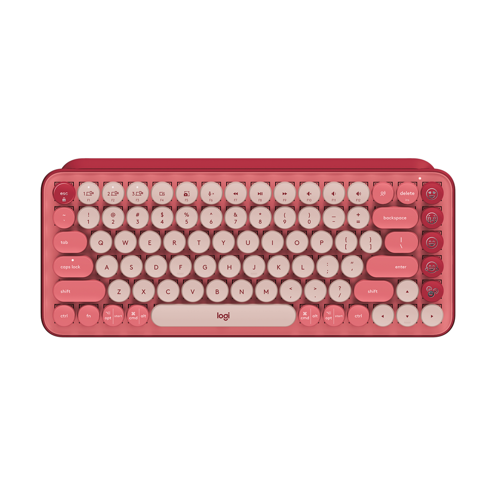Clavier sans fil Logitech POP KEYS Coral Rose