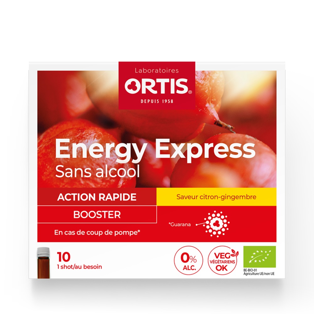 Ortis Energy Express Citron Gingembre Bio 10 x 15ml