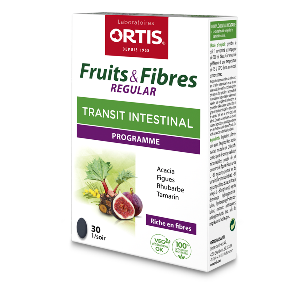 Fruits & Fibres Regular Transit intestinal 30 comprimés