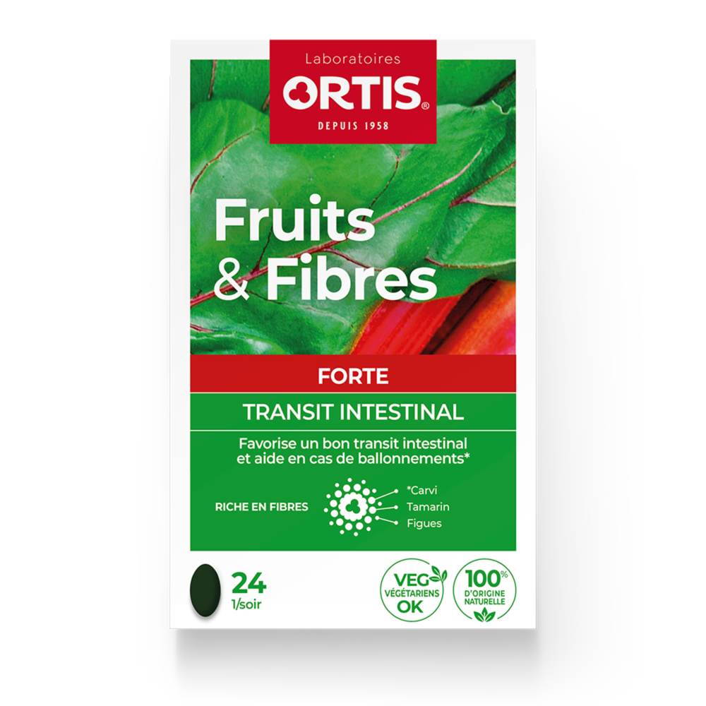 Ortis fruits&fibres forte 2x12 comprimés