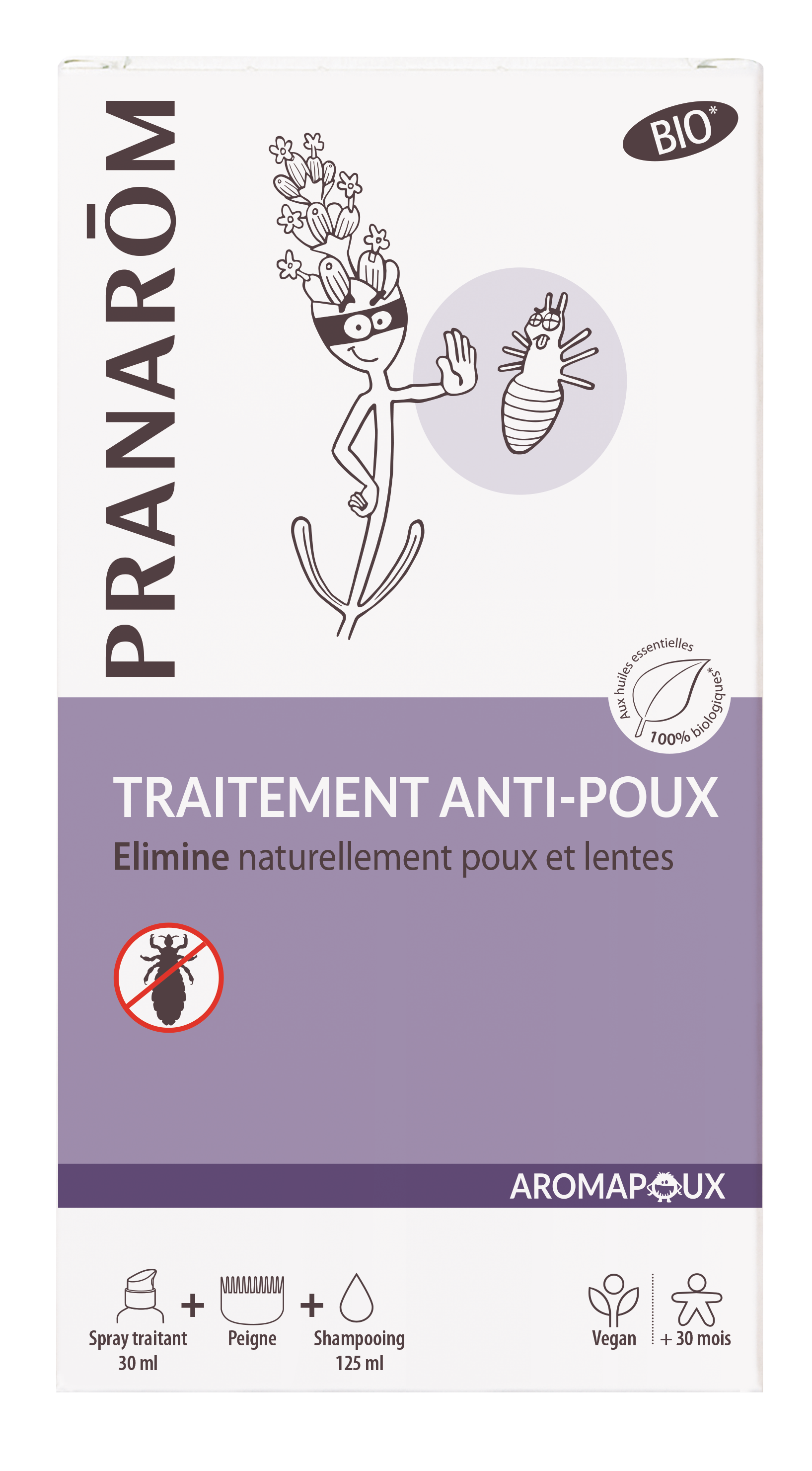 Traitement bio anti-poux 2en1