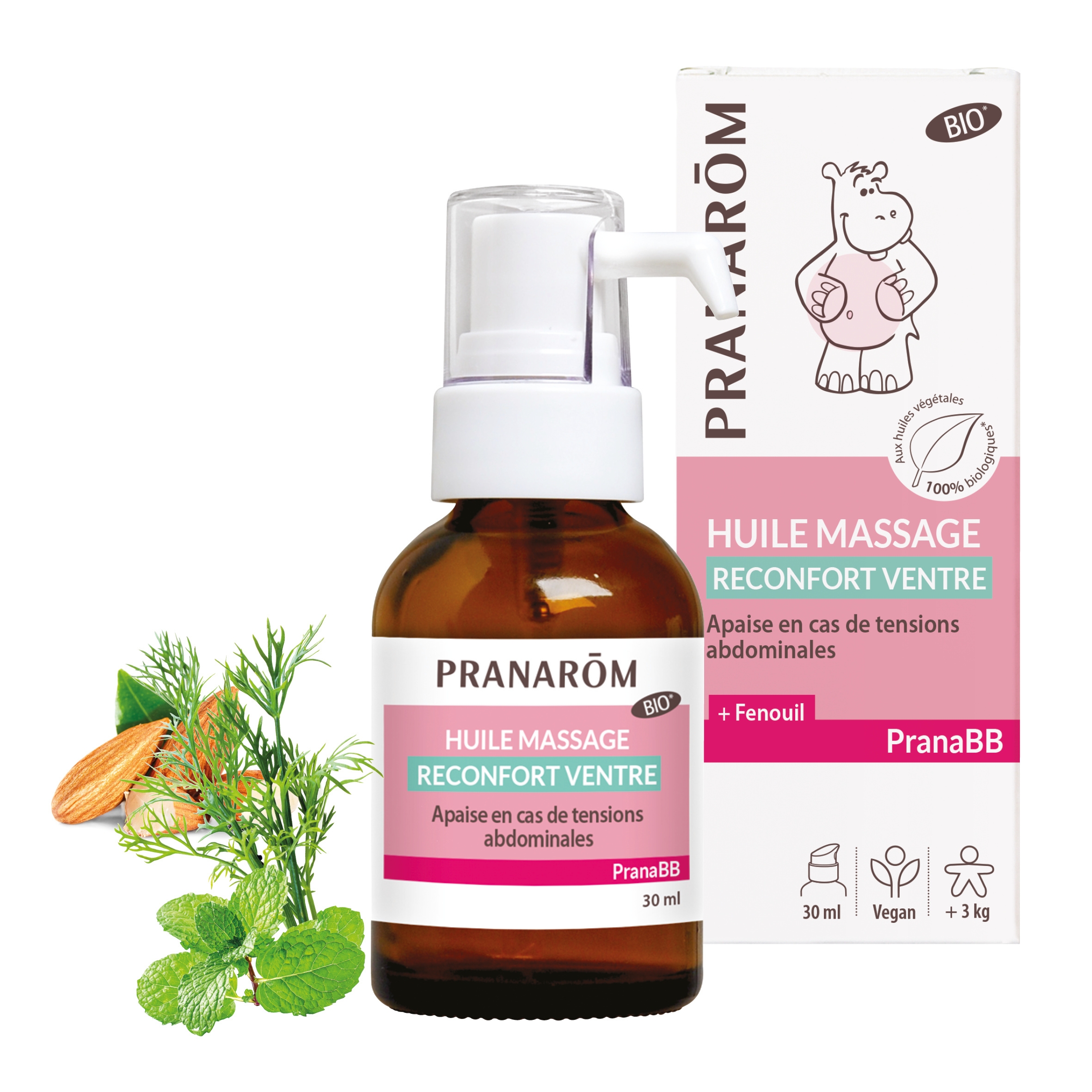 Huile Massage Réconfort Ventre bébé Bio 30ml