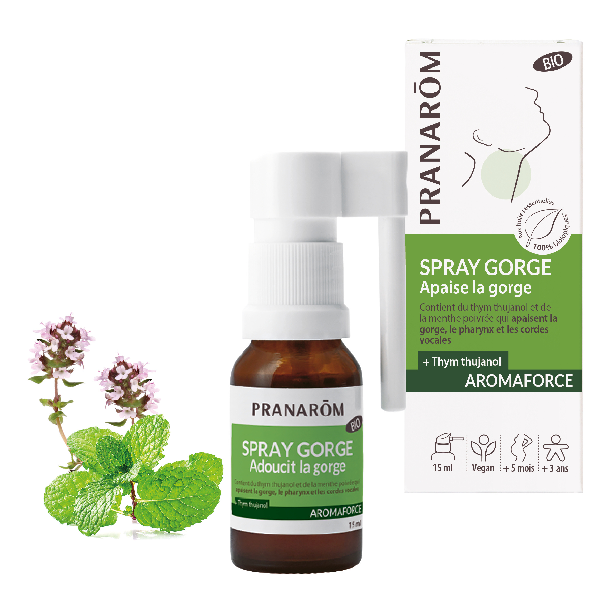 Spray gorge apaisant bio 15ml